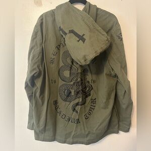 Taylor Swift Reputation Stadium Tour Army Green Snake Jacket XL